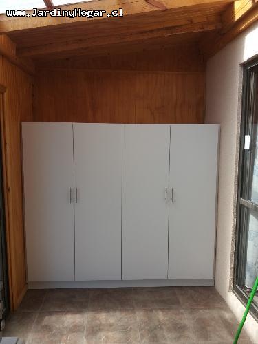 Mueble Sala de Lavado - Mueble en Aglomerado blanco para Sala de Limpieza con 4 Puertas (bisagras de sierre suave), interior con repisas ajustable en altura. Mueble en Aglomerado blanco para Sala de Limpieza con 4 Puertas (bisagras de sierre suave), interior con repisas ajustable en altura.