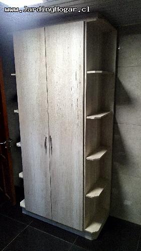 Mueble alto para Toallas en Tableros color Toscana.  